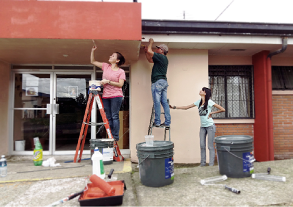 costa rica house painting party