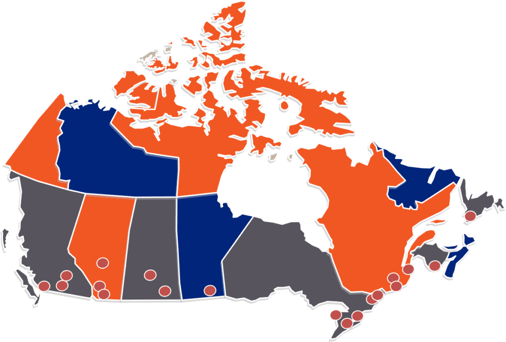 Access has more than 20 locations in Canada serving over 60 markets