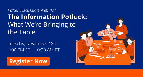 The Information Potluck: What We’re Bringing to the Table