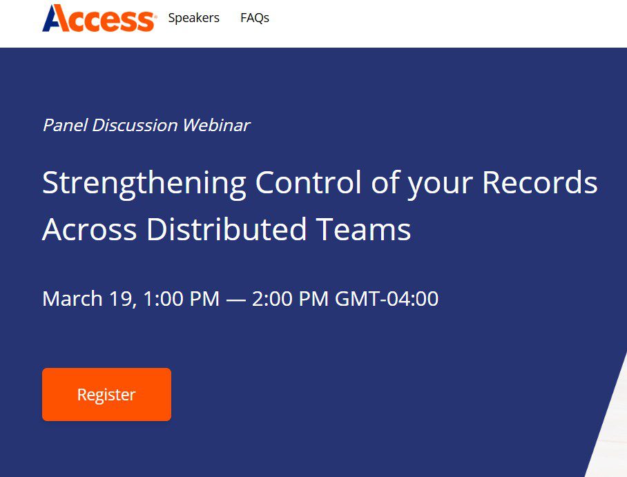 Strengthening Control of your Records Across Distributed Teams