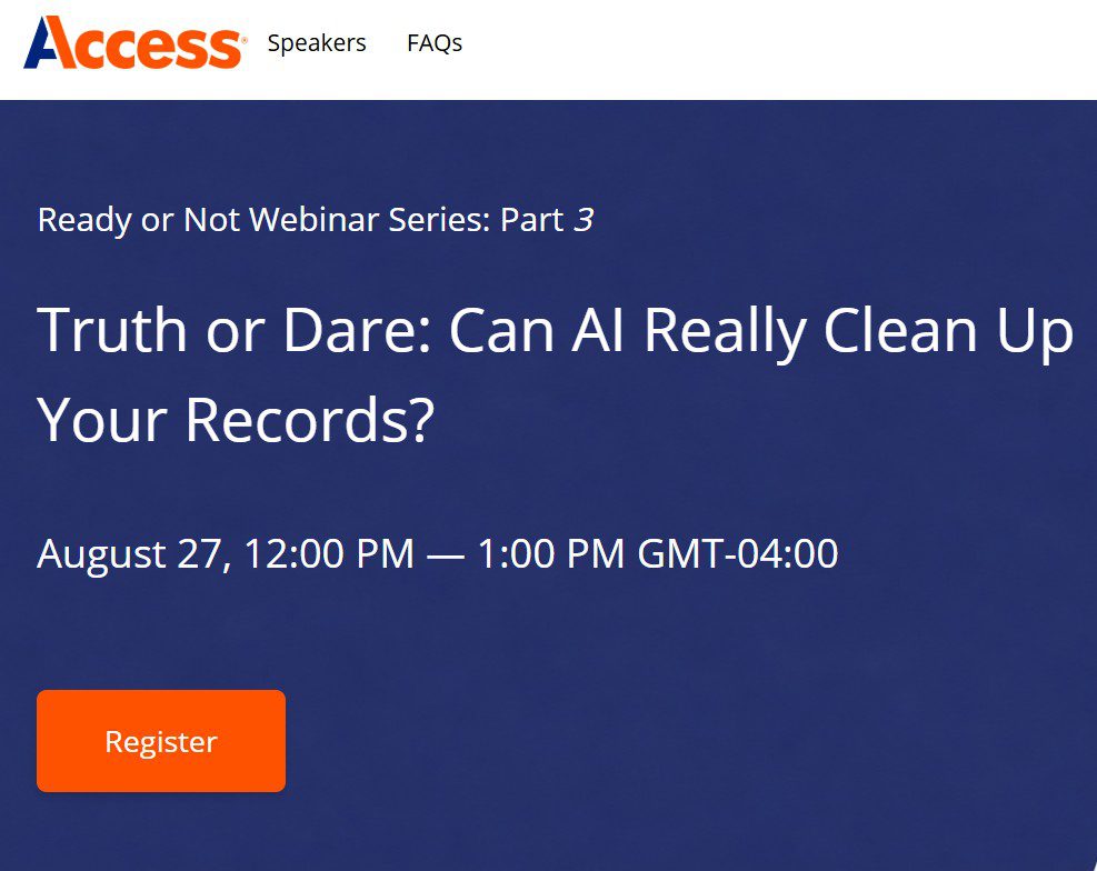 Truth or Dare: Can AI Really Clean Up Your Records?